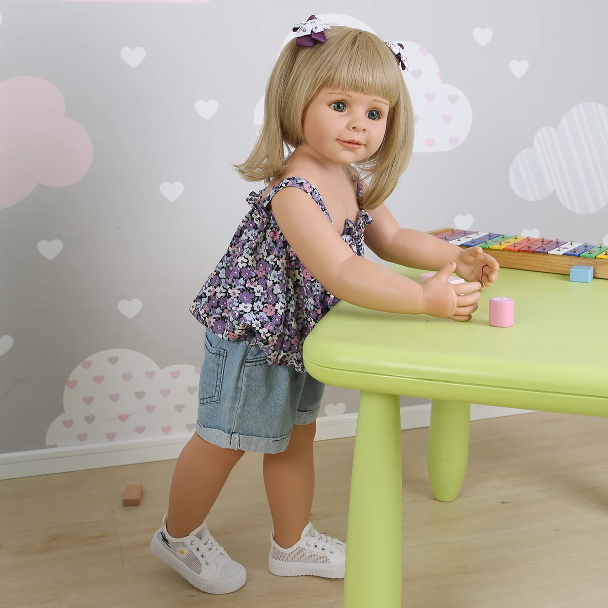 Оригинальная кукла-шедевр, 87 см, для маленьких девочек 2-3 лет, реальный фотошар, шарнирная полноразмерная виниловая Кукла-младенец
Оригинальная кукла-шедевр, 87 см, для маленьких девочек 2-3 лет, реальный фотошар, шарнирная полноразмерная виниловая Кукла-младенец