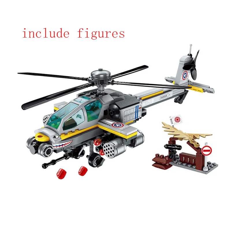 Enlighten Building Block Military Battle Army Sea Force Apache Raid 3 Figures 280pcs Educational Bricks christmas birthday Gifts
Enlighten Building Block Military Battle Army Sea Force Apache Raid 3 Figures 280pcs Educational Bricks christmas birthday Gifts