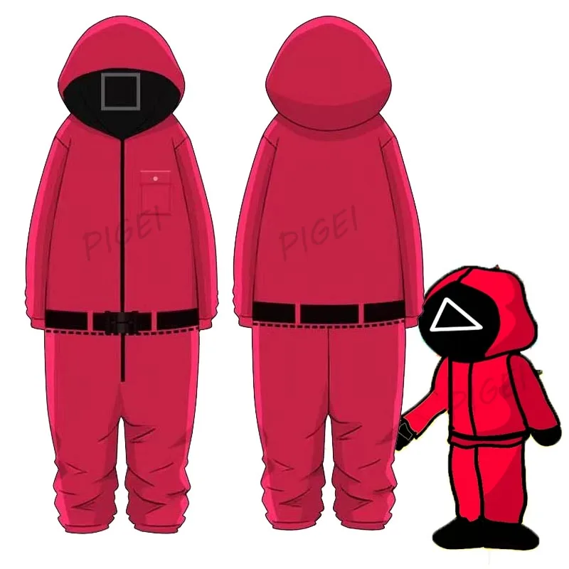 Squid Game Cosplay Costumes Red Pajamas Halloween Adult Round Six Winter Home Sleepwear Cartoon Jumpsuits for Women Mens
Squid Game Cosplay Costumes Red Pajamas Halloween Adult Round Six Winter Home Sleepwear Cartoon Jumpsuits for Women Mens