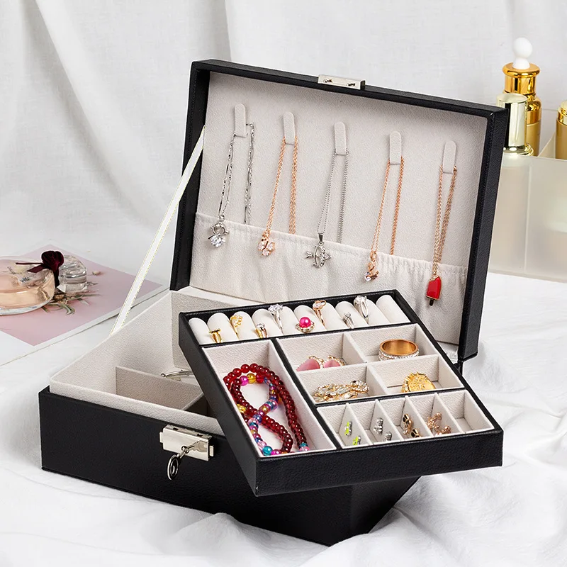 Leather Jewelry Organizer Box, Jewelry Storage Box, Multifunctional Jewelry Box, Jewelry Storage Box
Leather Jewelry Organizer Box, Jewelry Storage Box, Multifunctional Jewelry Box, Jewelry Storage Box