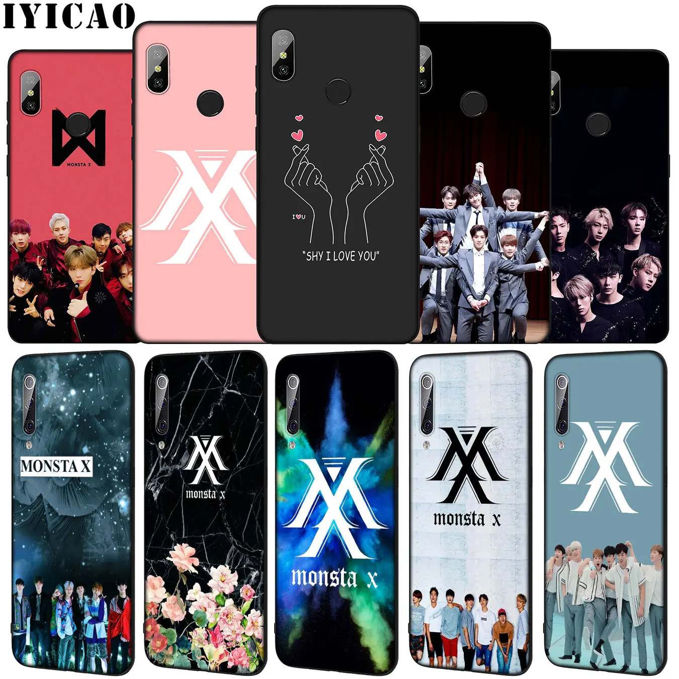 MONSTAX Monsta X kpop Soft Case for Xiaomi Mi 10 9 9T A3 Pro 8 SE A2 Lite A1 CC9 CC9E 6 pocophone f1 Mi10 | Мобильные телефоны и