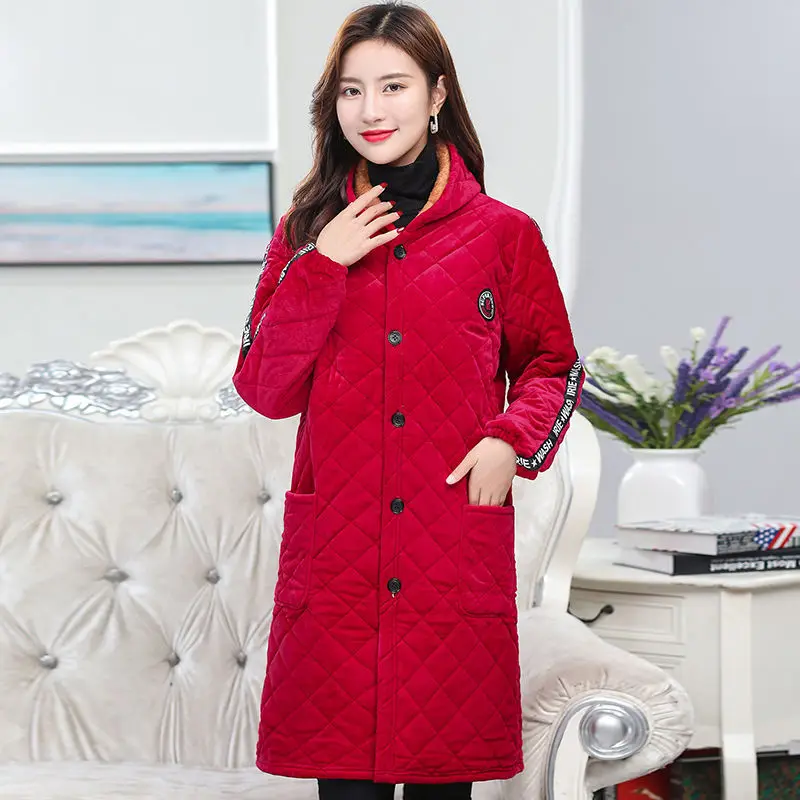 Middle aged and old people's Plush thick cotton padded clothes mother's winter coat women's fattening oversize loose cotton
Middle aged and old people's Plush thick cotton padded clothes mother's winter coat women's fattening oversize loose cotton