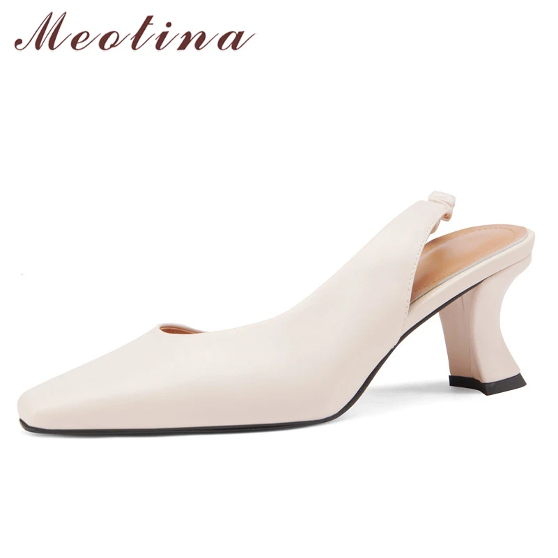 Meotina Shoes Women Natural Genuine Leather Sandals Pleated High Heel Shoes Square Toe Kitten Heel Ladies Footwear Summer Black
Meotina Shoes Women Natural Genuine Leather Sandals Pleated High Heel Shoes Square Toe Kitten Heel Ladies Footwear Summer Black