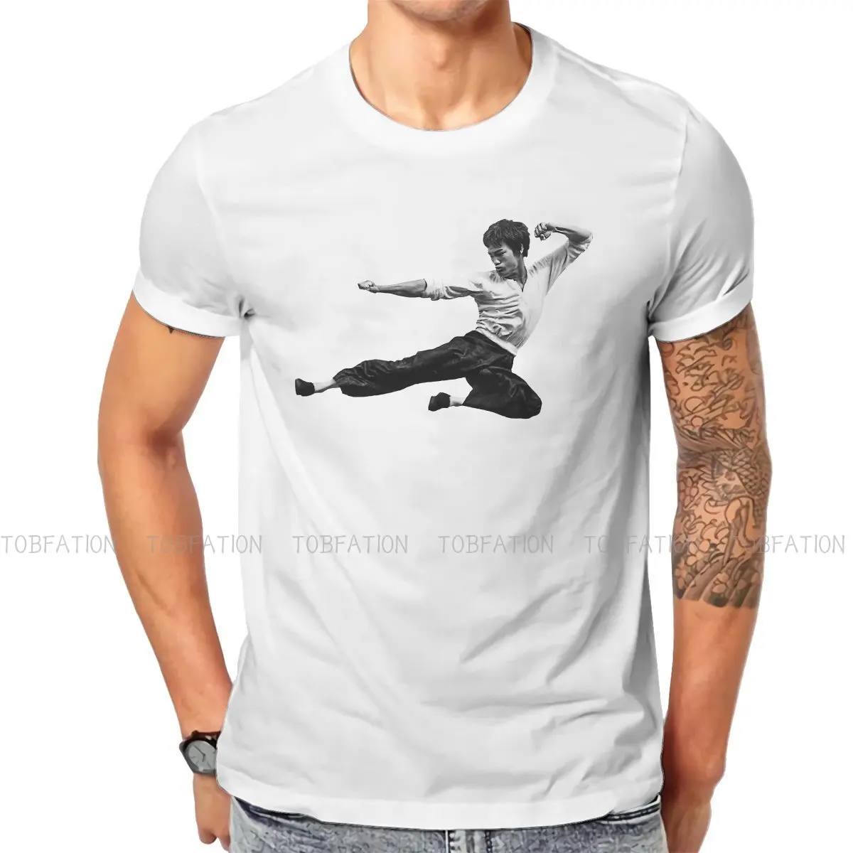 Bruce Lee Chinese Kongfu Man Crewneck TShirts Strong Print Men's T Shirt Hipster Clothing 6XL
Bruce Lee Chinese Kongfu Man Crewneck TShirts Strong Print Men's T Shirt Hipster Clothing 6XL