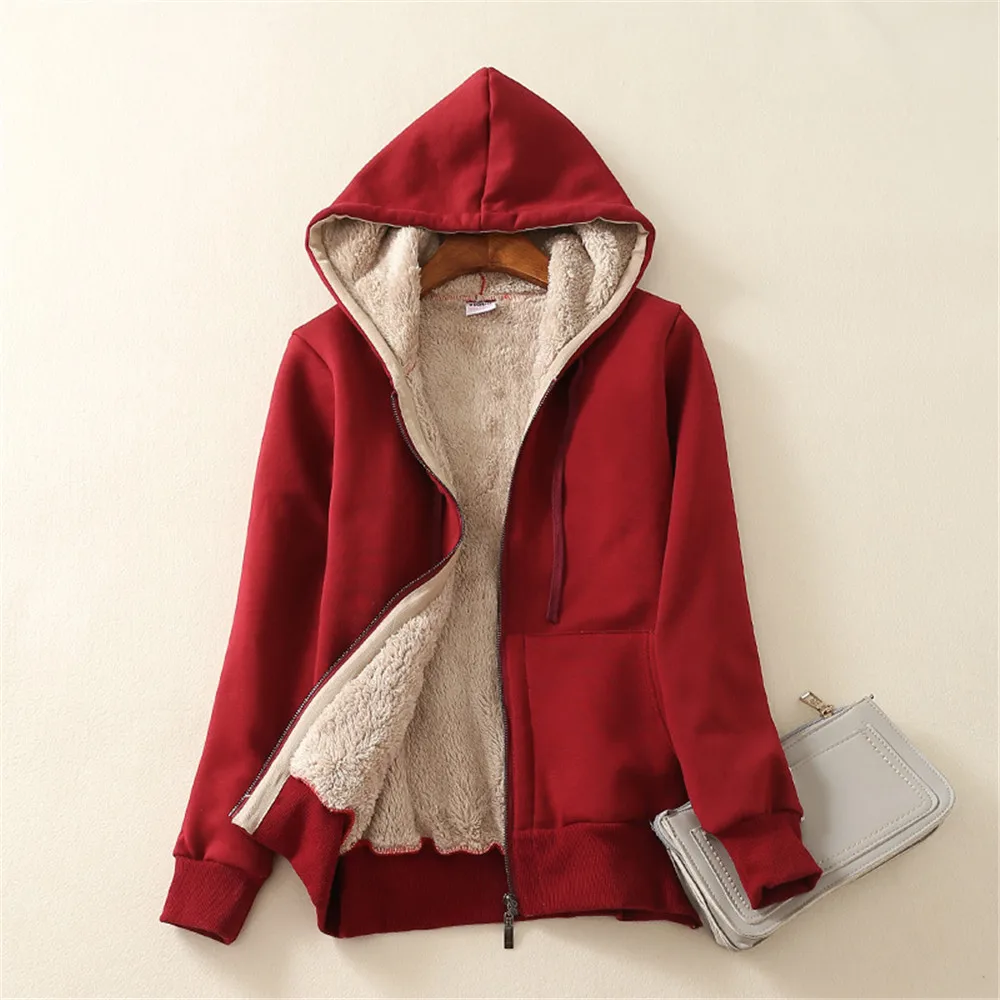 Hoodie For Teen Girl Solid Thicken Wool Fleece Zip Up Hoodie Coat Casual Oversize Sweatshirts
Hoodie For Teen Girl Solid Thicken Wool Fleece Zip Up Hoodie Coat Casual Oversize Sweatshirts