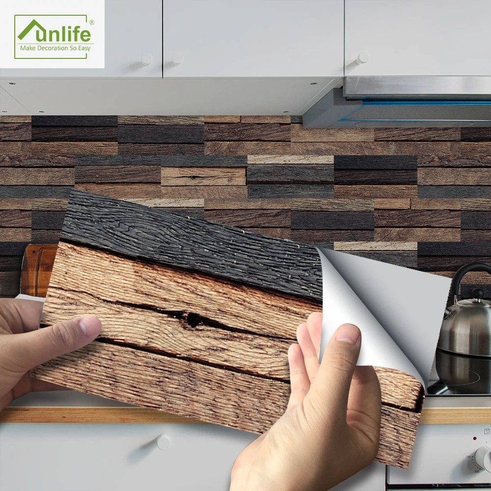 Funlife® 20X10cm Old Brown Dark Wooden Wall Sticker Self-Adhesive Waterproof Tile Stickers for Bathroom Kitchen Backsplash Floor
Funlife® 20X10cm Old Brown Dark Wooden Wall Sticker Self-Adhesive Waterproof Tile Stickers for Bathroom Kitchen Backsplash Floor