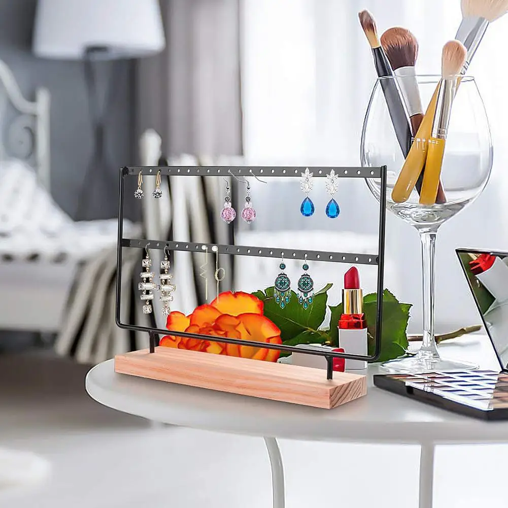 Metal 2-layer Earrings Ear Studs Organizer Jewelry Display Stand Holder Rack Pendant Jewelry Holder Necklace Display Rack
Metal 2-layer Earrings Ear Studs Organizer Jewelry Display Stand Holder Rack Pendant Jewelry Holder Necklace Display Rack