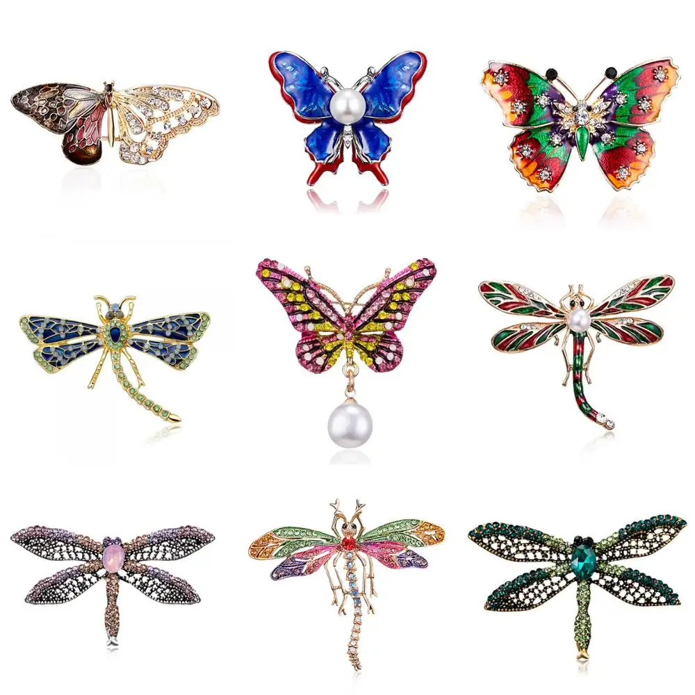 Rinhoo Fashion Insect Enamel Butterfly Brooch Unisex Rhinestone Dragonfly Hollow Brooch For Women Jewelry Friends Gift
Rinhoo Fashion Insect Enamel Butterfly Brooch Unisex Rhinestone Dragonfly Hollow Brooch For Women Jewelry Friends Gift