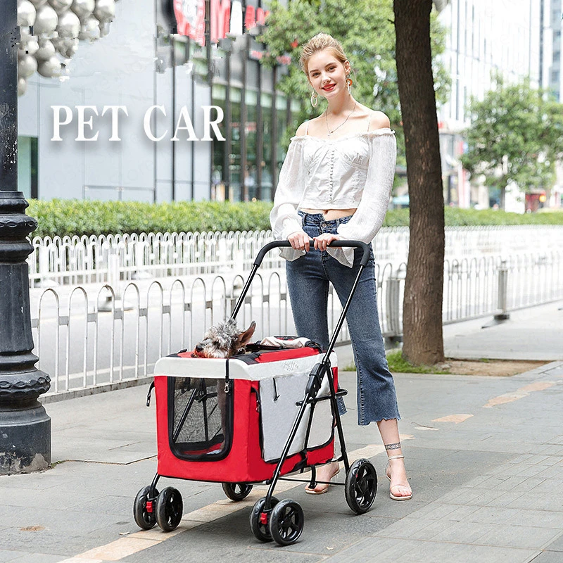 Pet Stroller Baby Car Cage Four Wheel Outdoor Teddy t Light Portable Folding Bike Bag Separation Dog Cat Seat
Pet Stroller Baby Car Cage Four Wheel Outdoor Teddy t Light Portable Folding Bike Bag Separation Dog Cat Seat