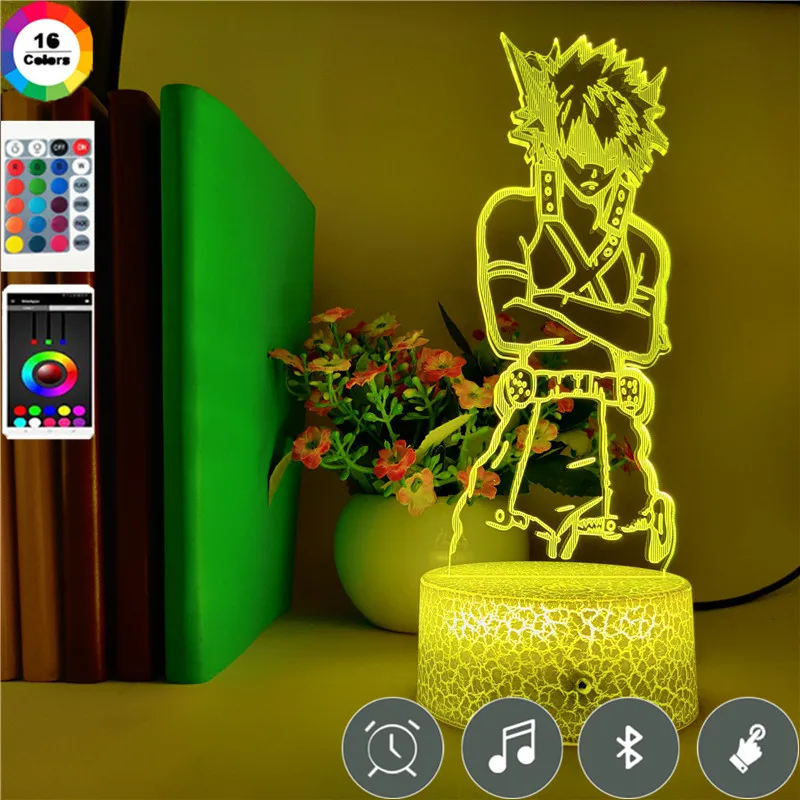 App Control My Hero Academia Bakugo Katsuki Figure Led Night Light Gift for Kids Bedroom Decoration Nightlight Table 3d Lamp
App Control My Hero Academia Bakugo Katsuki Figure Led Night Light Gift for Kids Bedroom Decoration Nightlight Table 3d Lamp