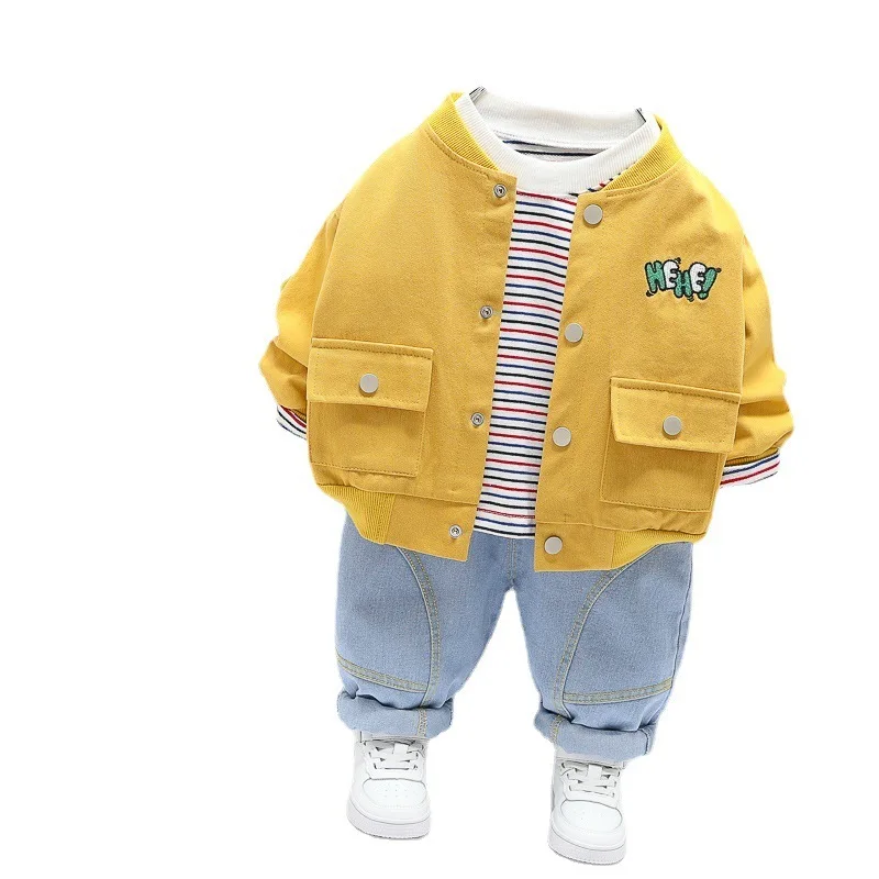 Spring Autumn Children Cartoon Clothes Baby Boy Girls Cotton Jacket Striped T Shirt Pants 3Pcs/sets Kid Infant Casual Sportswear
Spring Autumn Children Cartoon Clothes Baby Boy Girls Cotton Jacket Striped T Shirt Pants 3Pcs/sets Kid Infant Casual Sportswear