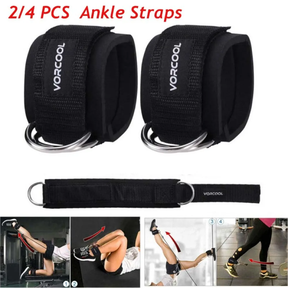 VORCOOL 2pcs Sport Ankle Straps Padded D-ring Ankle Cuffs for Gym Workouts Cable Machines Leg Exercises with Carry Bag (Black)
VORCOOL 2pcs Sport Ankle Straps Padded D-ring Ankle Cuffs for Gym Workouts Cable Machines Leg Exercises with Carry Bag (Black)