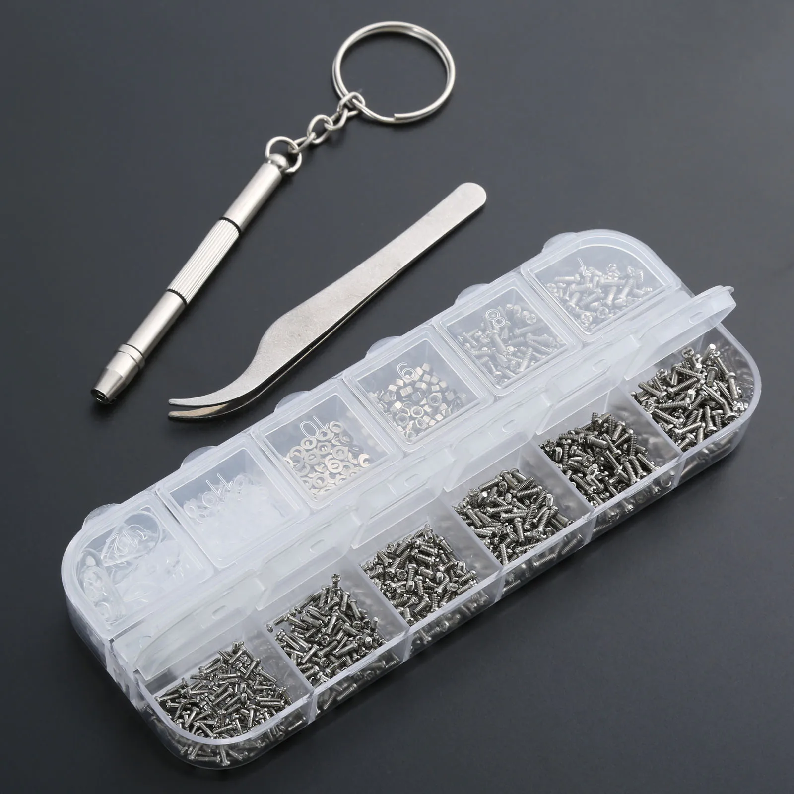 New 1100pcs Screws Nuts Washers Assortment Eyeglass Repair Tool Kit +Tweezers +Screwdriver for Glasses Spectacles Sunglasses
New 1100pcs Screws Nuts Washers Assortment Eyeglass Repair Tool Kit +Tweezers +Screwdriver for Glasses Spectacles Sunglasses