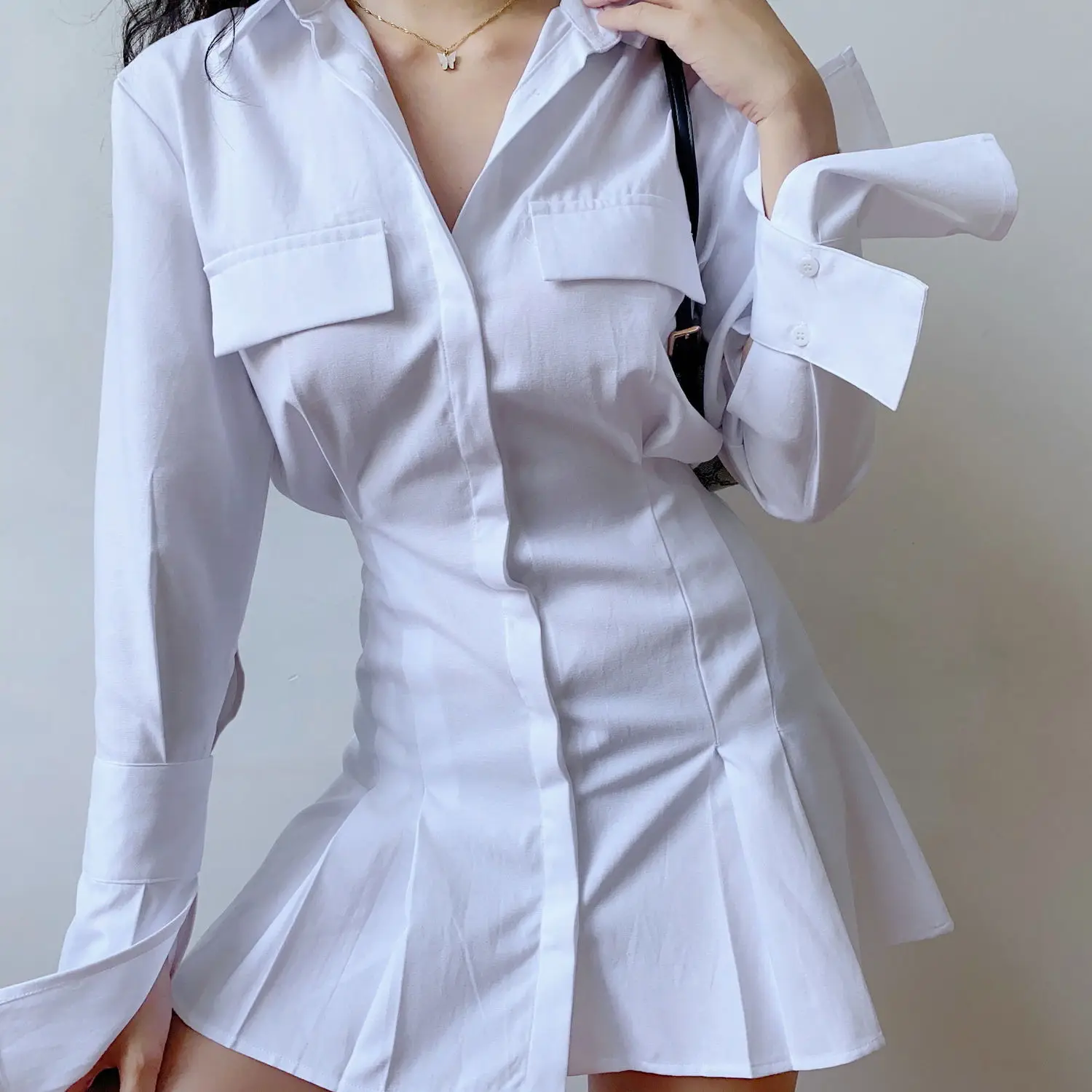 Women Shirt Dress Fall Winter Deep V Streetwear Elgant Ladies Office Dresses 2021 Party Club Wear Long Sleeve Mini Vestidos New
Women Shirt Dress Fall Winter Deep V Streetwear Elgant Ladies Office Dresses 2021 Party Club Wear Long Sleeve Mini Vestidos New