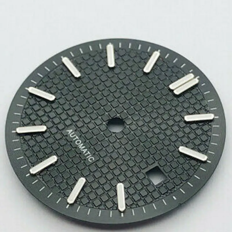 30.9mm Stainless Steel Watch Dial with Date Window Fit MIYOTA Automatic Movement
30.9mm Stainless Steel Watch Dial with Date Window Fit MIYOTA Automatic Movement