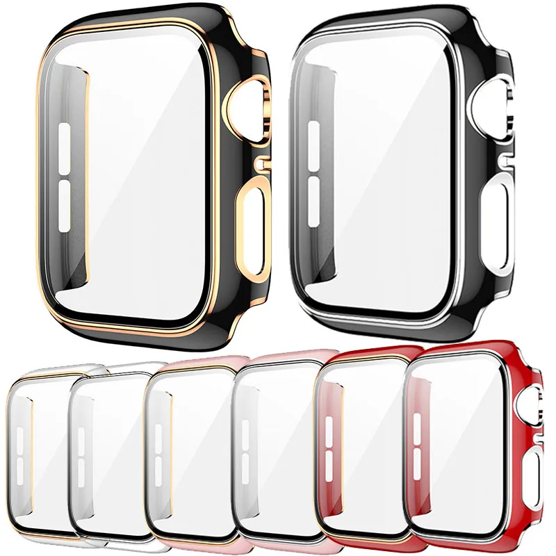 Watch Cover Case for Apple Watch series 6 se 5 4 3 2 1 Screen Protector Bumper Frame Case Glass for Iwatch 38mm 40mm 42mm 44mm
Watch Cover Case for Apple Watch series 6 se 5 4 3 2 1 Screen Protector Bumper Frame Case Glass for Iwatch 38mm 40mm 42mm 44mm