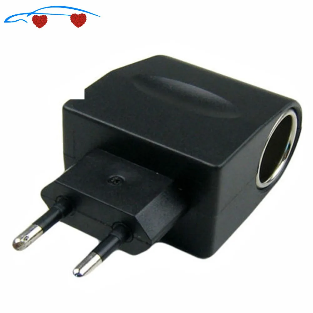 

EU Plug 100-240V AC to DC Car Cigarette Lighter Socket Plug Power Adapter Converter Car Charger Adapters Electronics Accessories