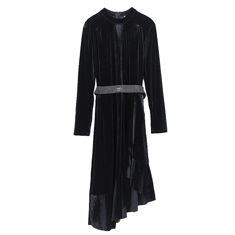 Velvet A-line Vestido Festa Elegant Ukraine Spring Fall New Style Women Dress Ruffles Trendy Plus Size Dress Robes 
Velvet A-line Vestido Festa Elegant Ukraine Spring Fall New Style Women Dress Ruffles Trendy Plus Size Dress Robes