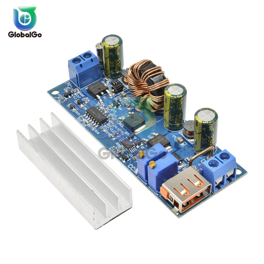 4A 80W DC DC Step Up Boost Converter 2-24v to 3-30v Constant Voltage Current USB Regulated Power Supply Board With Heat Sink
4A 80W DC DC Step Up Boost Converter 2-24v to 3-30v Constant Voltage Current USB Regulated Power Supply Board With Heat Sink