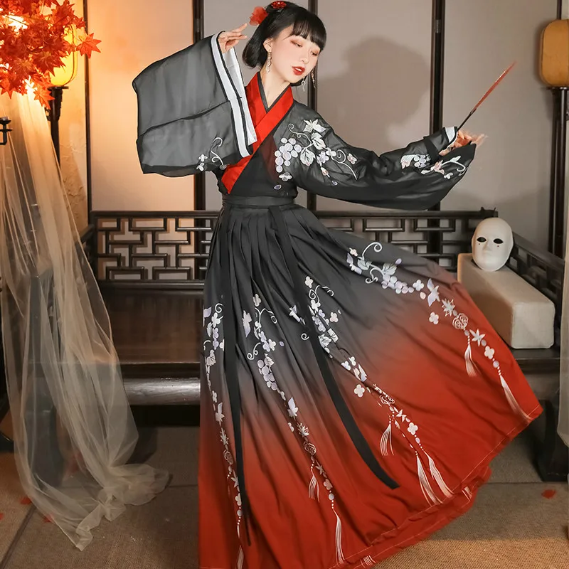 Chinese Traditional Hanfu Dress for Women Ancient Tang Dynasty Fairy Princess Costume Tang Suit Folk Dance Stage Performance
Chinese Traditional Hanfu Dress for Women Ancient Tang Dynasty Fairy Princess Costume Tang Suit Folk Dance Stage Performance