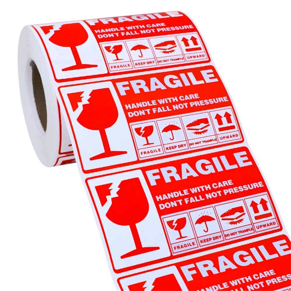 5 X 2.7 inches Fragile Handle with Care Warning Stickers for Shipping and Packing 300 Permanent Adhesive Labels Per Roll
5 X 2.7 inches Fragile Handle with Care Warning Stickers for Shipping and Packing 300 Permanent Adhesive Labels Per Roll