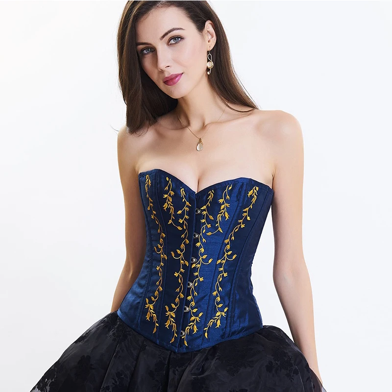 Embroidery Strap Design Corset To Wear Out with 3 Colors Bustier Tops Women Overbust Sexy Corset 10 Steel Boned Slimming Bodice
Embroidery Strap Design Corset To Wear Out with 3 Colors Bustier Tops Women Overbust Sexy Corset 10 Steel Boned Slimming Bodice