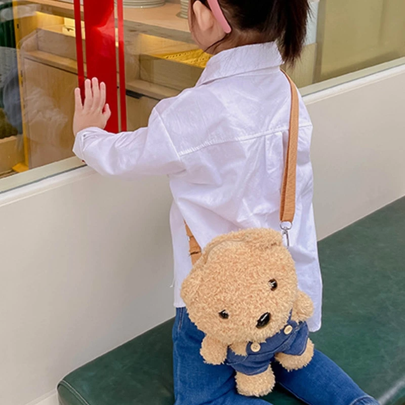 Plush Crossbody Bag for Kids Funny Soft Bear Shoulder Bag Funny Cartoon Doll Messenger Bags with Adjustable Strap
Plush Crossbody Bag for Kids Funny Soft Bear Shoulder Bag Funny Cartoon Doll Messenger Bags with Adjustable Strap