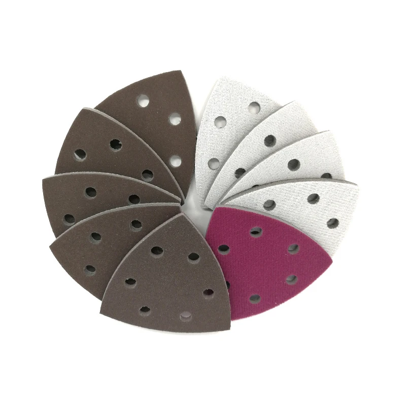 2 Dozens 24 Pieces 90x90x90mm 6 Holes Triangle Sanding Sponges Hoop Loop Dry & Wet Ceramic Grain Flexible Sand Paper
2 Dozens 24 Pieces 90x90x90mm 6 Holes Triangle Sanding Sponges Hoop Loop Dry & Wet Ceramic Grain Flexible Sand Paper
