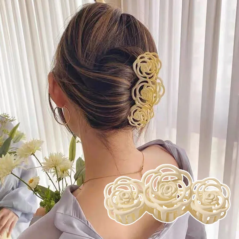 Solid Hollow Sweet Rose Flower Hair Claws Clip Vintage Hairpins Hair Barrettes For Women Girls Hair Accessories Headbands
Solid Hollow Sweet Rose Flower Hair Claws Clip Vintage Hairpins Hair Barrettes For Women Girls Hair Accessories Headbands