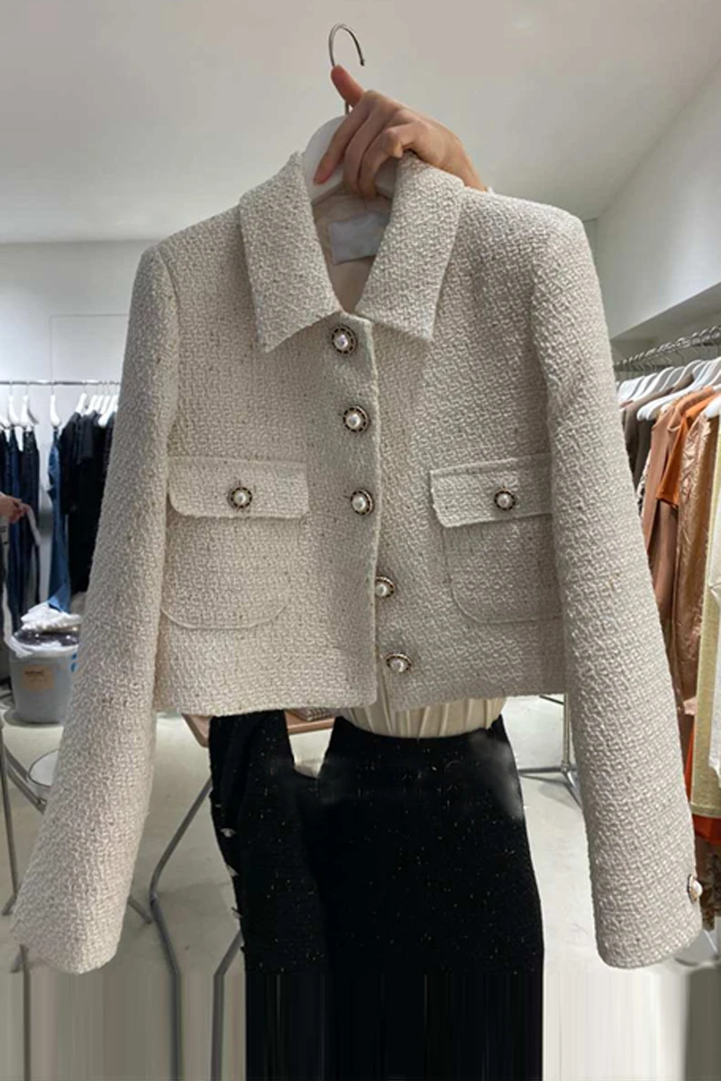 2021 New Spring Coat All-Match Tweed Short Lapels Top for Women Jackets Coat For Women
2021 New Spring Coat All-Match Tweed Short Lapels Top for Women Jackets Coat For Women
