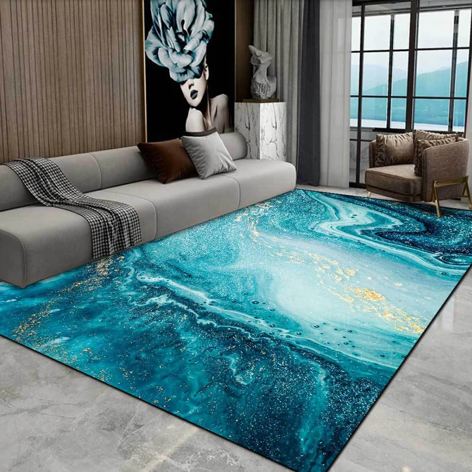 Carpet Modern Living Room Blue Green Marble Abstract Home Floor Mat For Hallway Bedroom Bedside Washable Non-slip Kitchen Rug
Carpet Modern Living Room Blue Green Marble Abstract Home Floor Mat For Hallway Bedroom Bedside Washable Non-slip Kitchen Rug