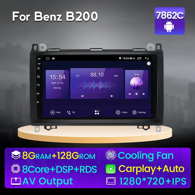 Fellostar Android 11 Автомобильная интеллектуальная система для Benz B200 A B класс W169 W245 беспроводной Carplay сенсорный монитор IPS экран 4G LTE
Fellostar Android 11 Автомобильная интеллектуальная система для Benz B200 A B класс W169 W245 беспроводной Carplay сенсорный монитор IPS экран 4G LTE