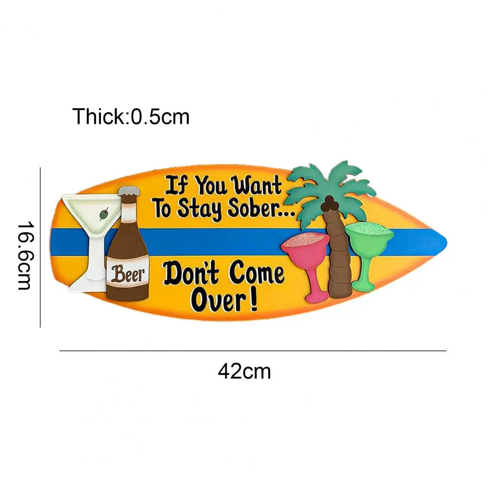 50%HOTHanging Ornament Decorative Surfboard Shape Wood Delicate Plaque Wall-mounted Door Sign for Bar
50%HOTHanging Ornament Decorative Surfboard Shape Wood Delicate Plaque Wall-mounted Door Sign for Bar