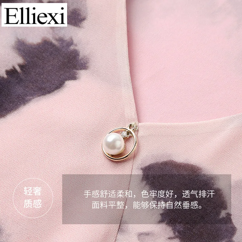 Elliexi V-Neck Ink painting Chiffon Dress For Women Slim Elegant Robe Dress Ruffle Irregular Beach Long Dresses Summer 2021 New 
Elliexi V-Neck Ink painting Chiffon Dress For Women Slim Elegant Robe Dress Ruffle Irregular Beach Long Dresses Summer 2021 New