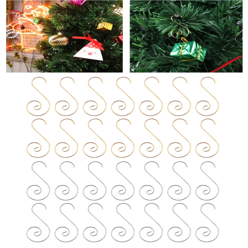 Toyvian 160PCS Stainless Steel Hooks Multifunctional S Shaped Hooks for Christmas Decoration Golden Silver
Toyvian 160PCS Stainless Steel Hooks Multifunctional S Shaped Hooks for Christmas Decoration Golden Silver