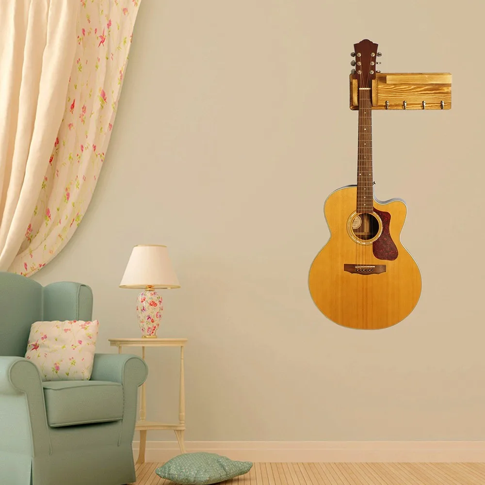 Wall Mount Guitar Holder Hanger Wooden Stand Bracket Display Rack With 4 Hooks Storage Rack Home Decor Guitar Holder Hanger
Wall Mount Guitar Holder Hanger Wooden Stand Bracket Display Rack With 4 Hooks Storage Rack Home Decor Guitar Holder Hanger