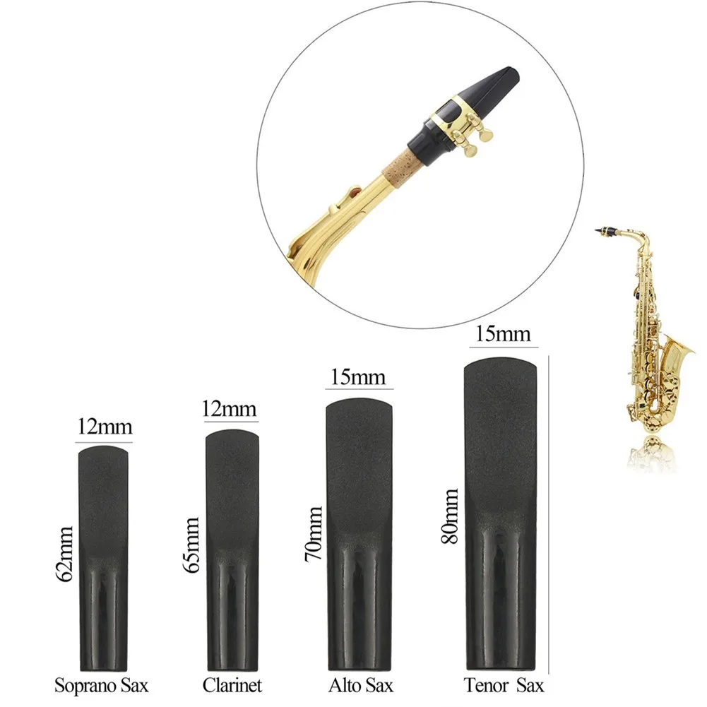 Resin Plastic Sax Reeds Strength 2.5 For Alto Tenor Soprano Saxophone Clarinet Musical Instrument Accessories Good Sound-Quality
Resin Plastic Sax Reeds Strength 2.5 For Alto Tenor Soprano Saxophone Clarinet Musical Instrument Accessories Good Sound-Quality