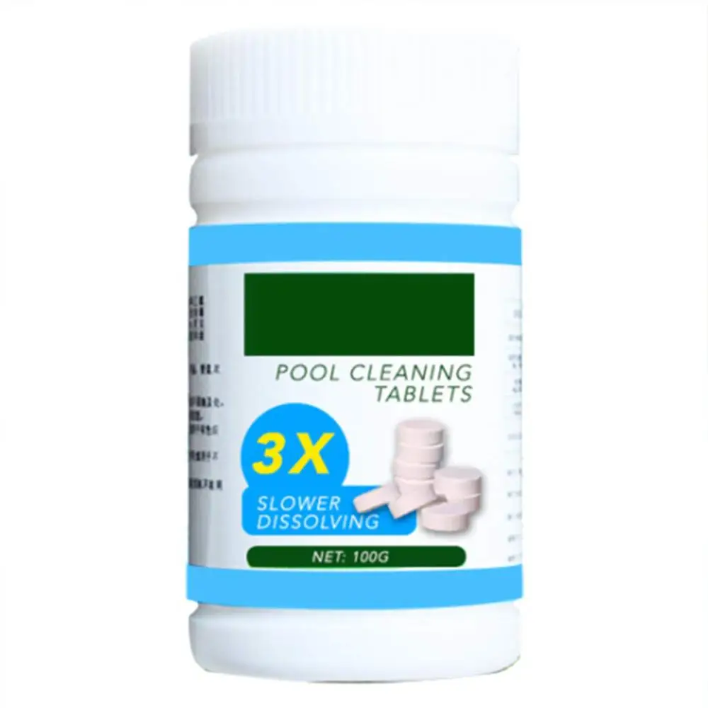 100Pcs/Bottle Pool Cleaning Effervescent Chlorine Tablets Cage Disinfectant Swimming Pool Clarifier Multifunctional Cleaner
100Pcs/Bottle Pool Cleaning Effervescent Chlorine Tablets Cage Disinfectant Swimming Pool Clarifier Multifunctional Cleaner