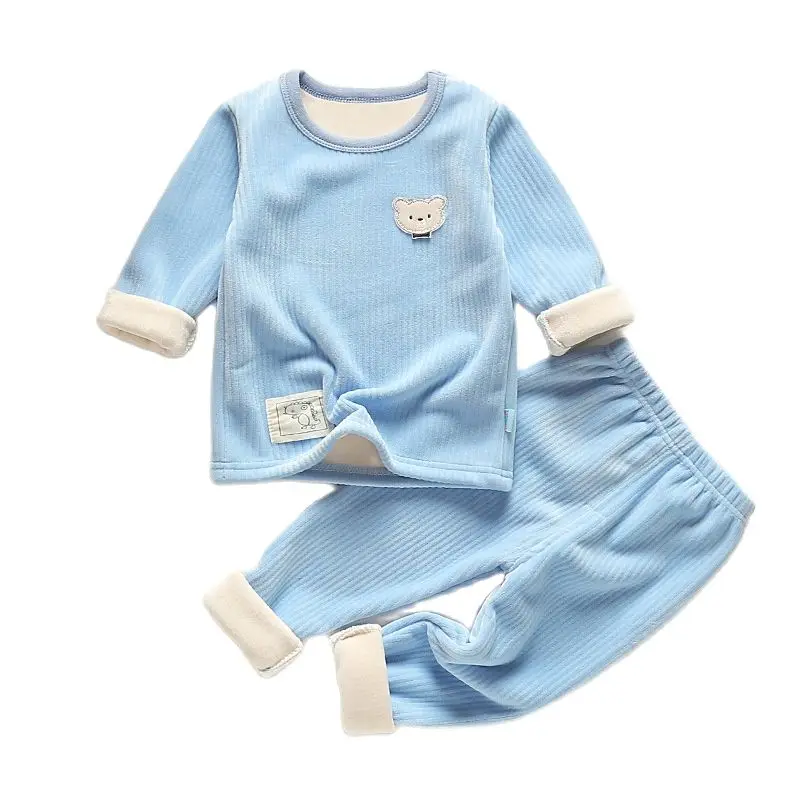 2021 Plush Pajamas Baby Boy Set Clothes For Girls Cute Cartoon Casual Clothing Thermal Underwear Kids 1-5 Years Homewear Suit
2021 Plush Pajamas Baby Boy Set Clothes For Girls Cute Cartoon Casual Clothing Thermal Underwear Kids 1-5 Years Homewear Suit