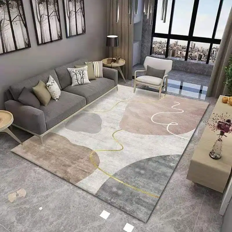 European-style Modern Living Room Carpet Fashion Geometric Pattern Decoration Floor Mat Bedroom Bedside Area Rug Large Carpets
European-style Modern Living Room Carpet Fashion Geometric Pattern Decoration Floor Mat Bedroom Bedside Area Rug Large Carpets