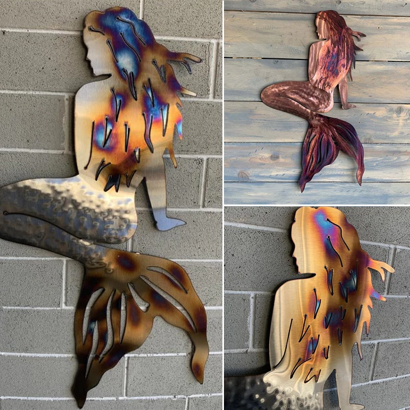 Mermaid Metal Wrought Iron Crafts Wall Art For Home Garden Pool Beach Home Wall Decoration
Mermaid Metal Wrought Iron Crafts Wall Art For Home Garden Pool Beach Home Wall Decoration