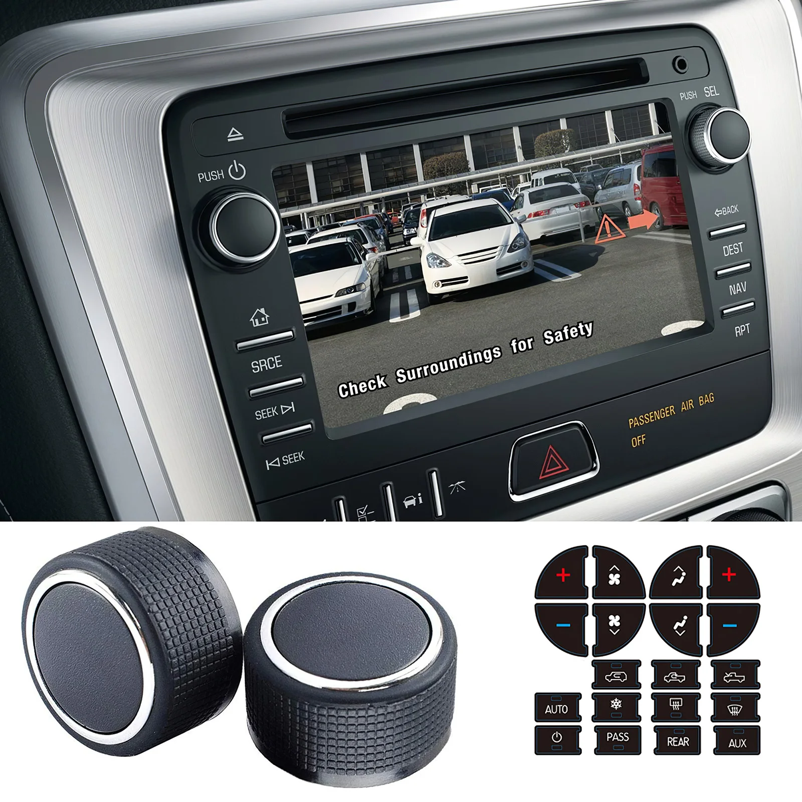 Radio Volume durable Control Knob Button Car Button Repair Kit Car Button Sticker Replacement For 07-13 Chevrolet GMC
Radio Volume durable Control Knob Button Car Button Repair Kit Car Button Sticker Replacement For 07-13 Chevrolet GMC