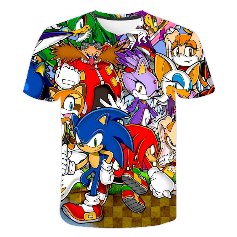 Clothing for boys and girls Sonic Hedgehog T-shirt 3D printing streetwear children's fun top T-shirt 4-14 years old
Clothing for boys and girls Sonic Hedgehog T-shirt 3D printing streetwear children's fun top T-shirt 4-14 years old