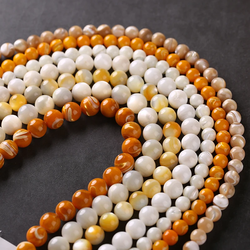 Natural Horseshoe Shell Round Beads 15" White Shell Smooth Beads Handmade For Bracelets Necklace DIY Jewelry Making Components
Natural Horseshoe Shell Round Beads 15" White Shell Smooth Beads Handmade For Bracelets Necklace DIY Jewelry Making Components
