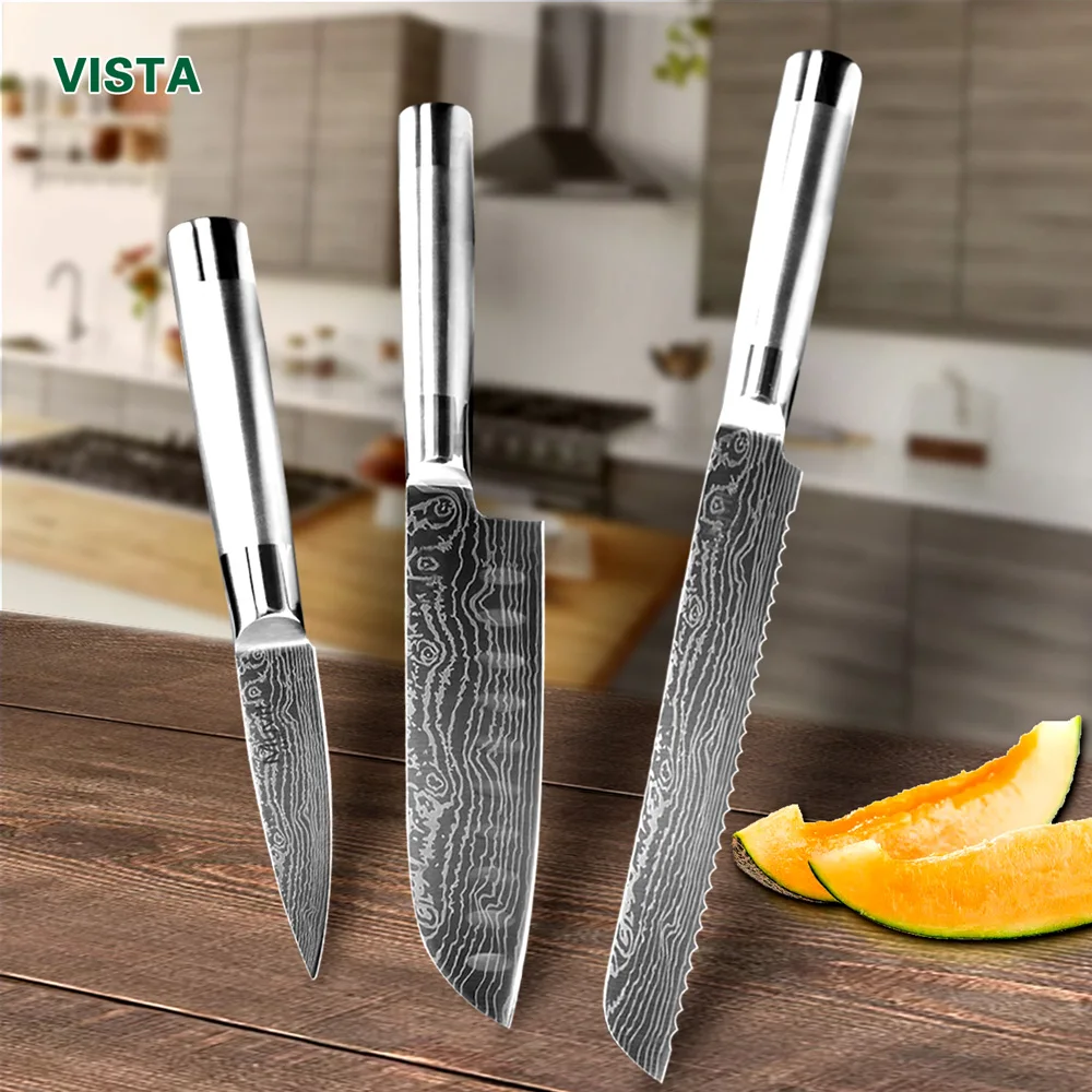 Chef Knives Kitchen knives Japanese 7CR17 440C High Carbon Stainless Steel Fruit Utility Santoku Chef Slicing Bread Knife
Chef Knives Kitchen knives Japanese 7CR17 440C High Carbon Stainless Steel Fruit Utility Santoku Chef Slicing Bread Knife