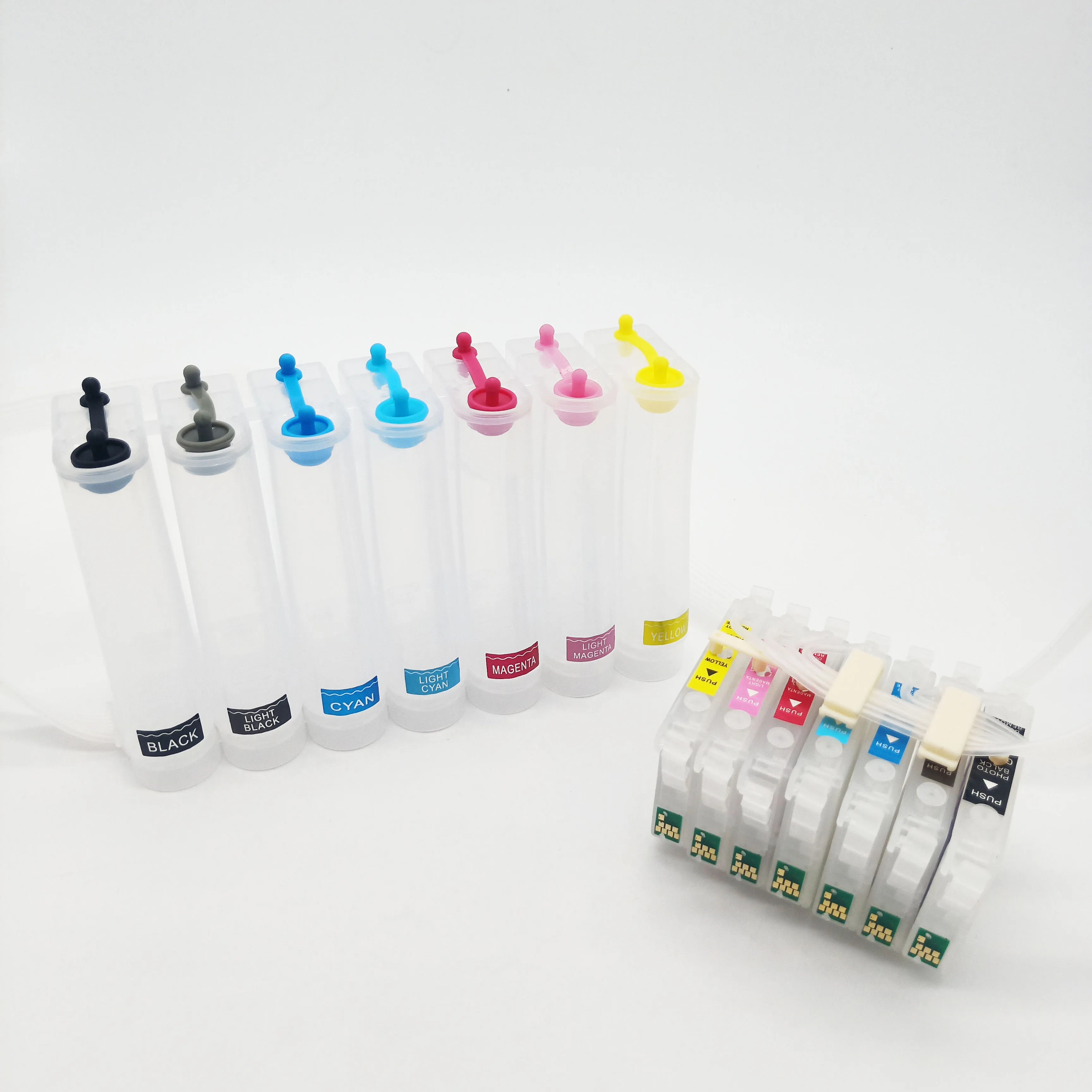 Printer accessories printer parts T0341-T0347 Empty CISS for EPSON Stylus Photo 2100 2200 r2100 r2200
Printer accessories printer parts T0341-T0347 Empty CISS for EPSON Stylus Photo 2100 2200 r2100 r2200