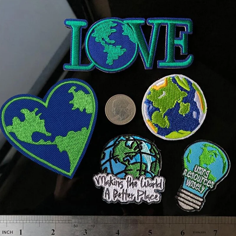 Нашивки серии Love Earth, значки, нашивки, высокое качество, вышивка, аппликация, термоклейкие нашивки для одежды, «сделай сам», футболки, куртки, ...
Нашивки серии Love Earth, значки, нашивки, высокое качество, вышивка, аппликация, термоклейкие нашивки для одежды, «сделай сам», футболки, куртки, ...