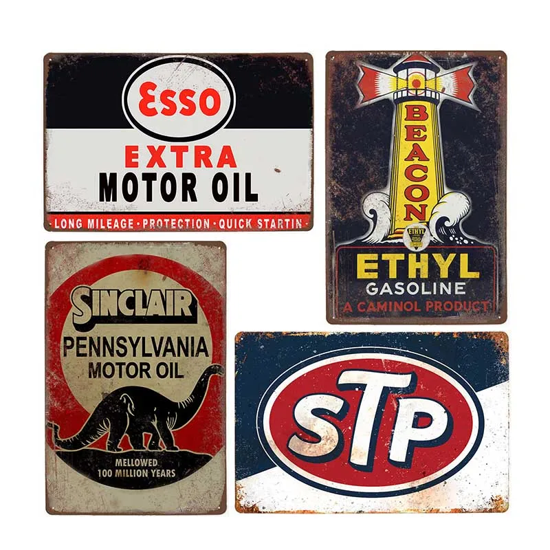 Metal Tin Signs Plaques Plates Gasoline Filling Station Vintage Decorative Garage Bar Pub Retro Art Poster Home Decor 20X30
Metal Tin Signs Plaques Plates Gasoline Filling Station Vintage Decorative Garage Bar Pub Retro Art Poster Home Decor 20X30