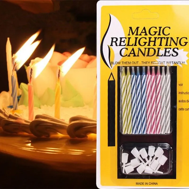 10PC/set Magic Props Candles Birthday Party Invincible Candle Trick Funny Practical Joke Relighting Candles For Christmas Party
10PC/set Magic Props Candles Birthday Party Invincible Candle Trick Funny Practical Joke Relighting Candles For Christmas Party