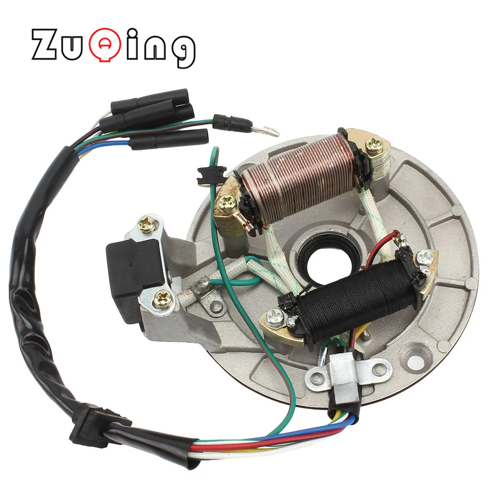 Universal Magnet Motor Stator Coils High Quality Magneto Motor Coils For ZS Lifan Loncin 50cc-125CC Engines Pit Dirt Bike CQ-102 
Universal Magnet Motor Stator Coils High Quality Magneto Motor Coils For ZS Lifan Loncin 50cc-125CC Engines Pit Dirt Bike CQ-102